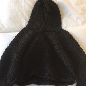 Fluffy Black Hoodie